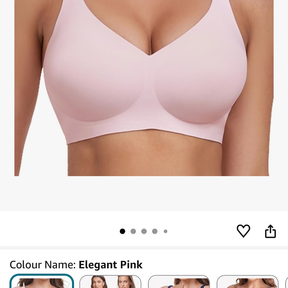 Gailife Soft Pink Wireless Bra